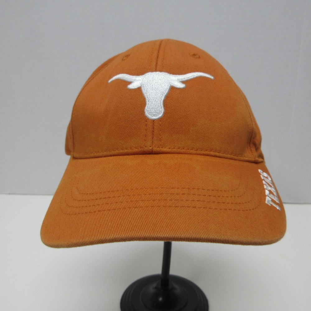 Texas Longhorns Adjustable Hat Cap OS Orange Embroidered NCAA Longhorn Headwear
